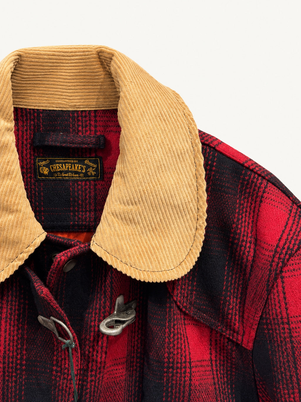 Chesapeake's Giacca fireman bedford Wool Check - Red Check