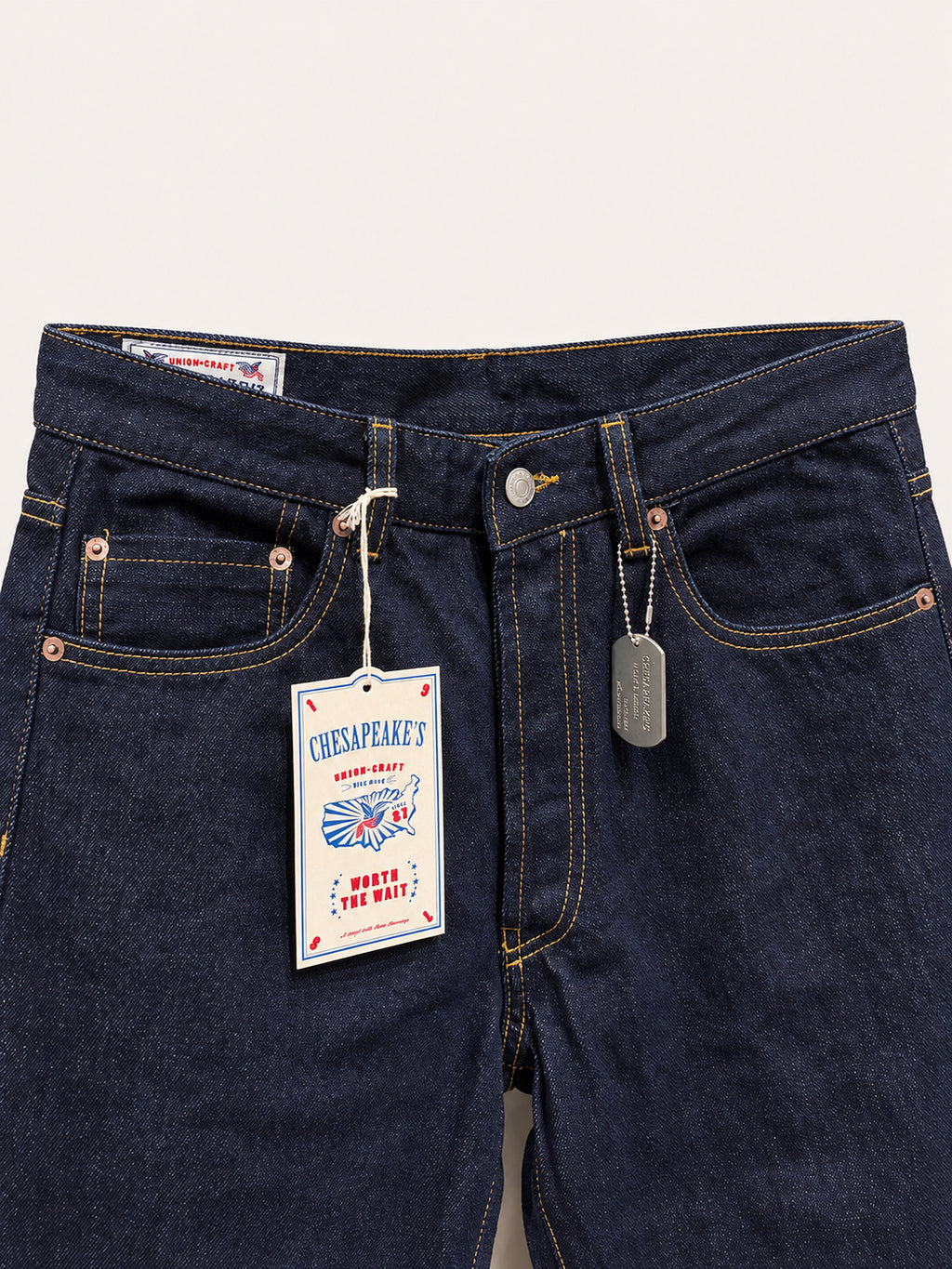 Chesapeake's Denim Selvedge Silverston Rinsed - fondo 22cm