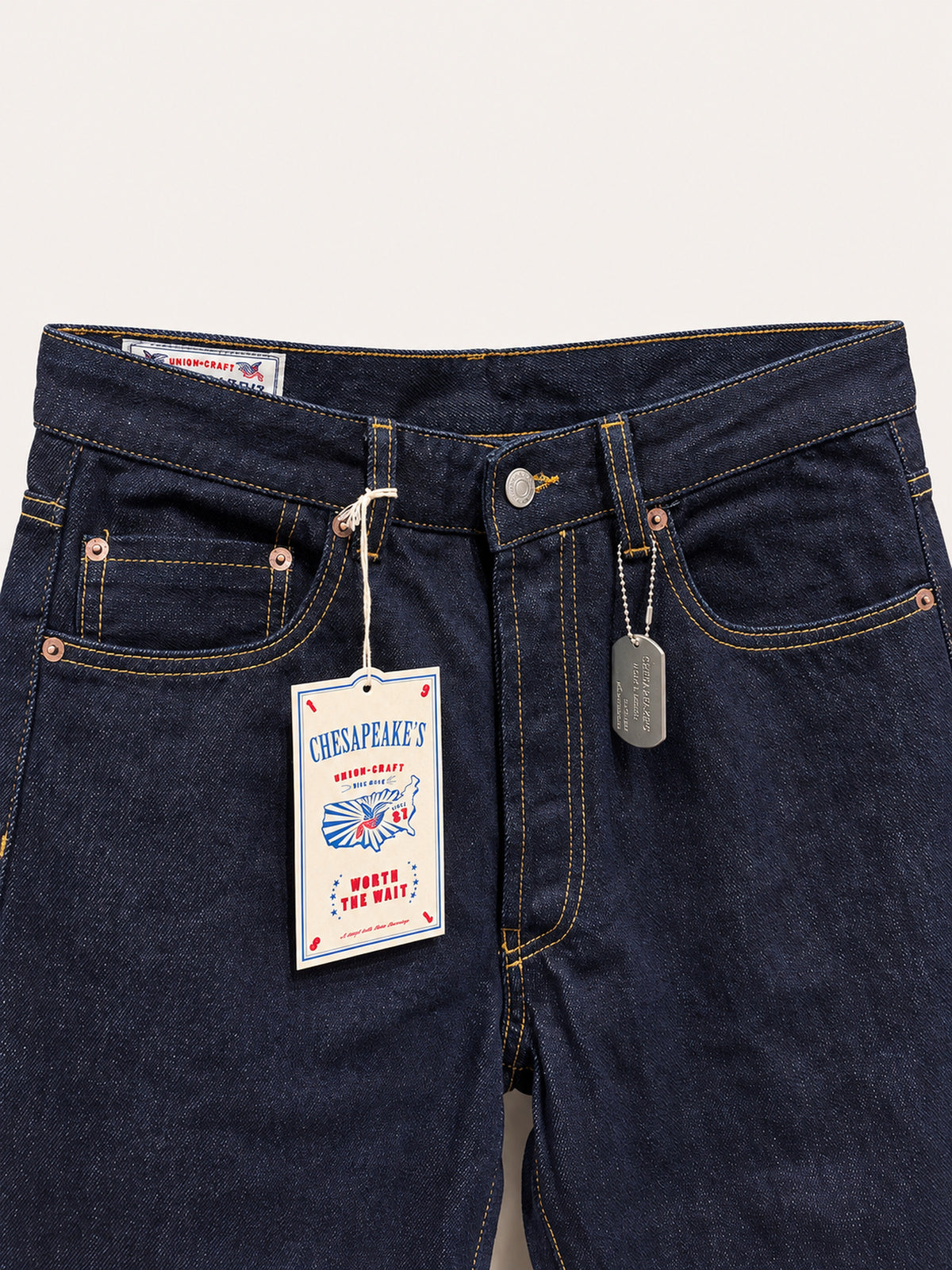 Chesapeake's Denim Selvedge Silverston Rinsed - fondo 22cm