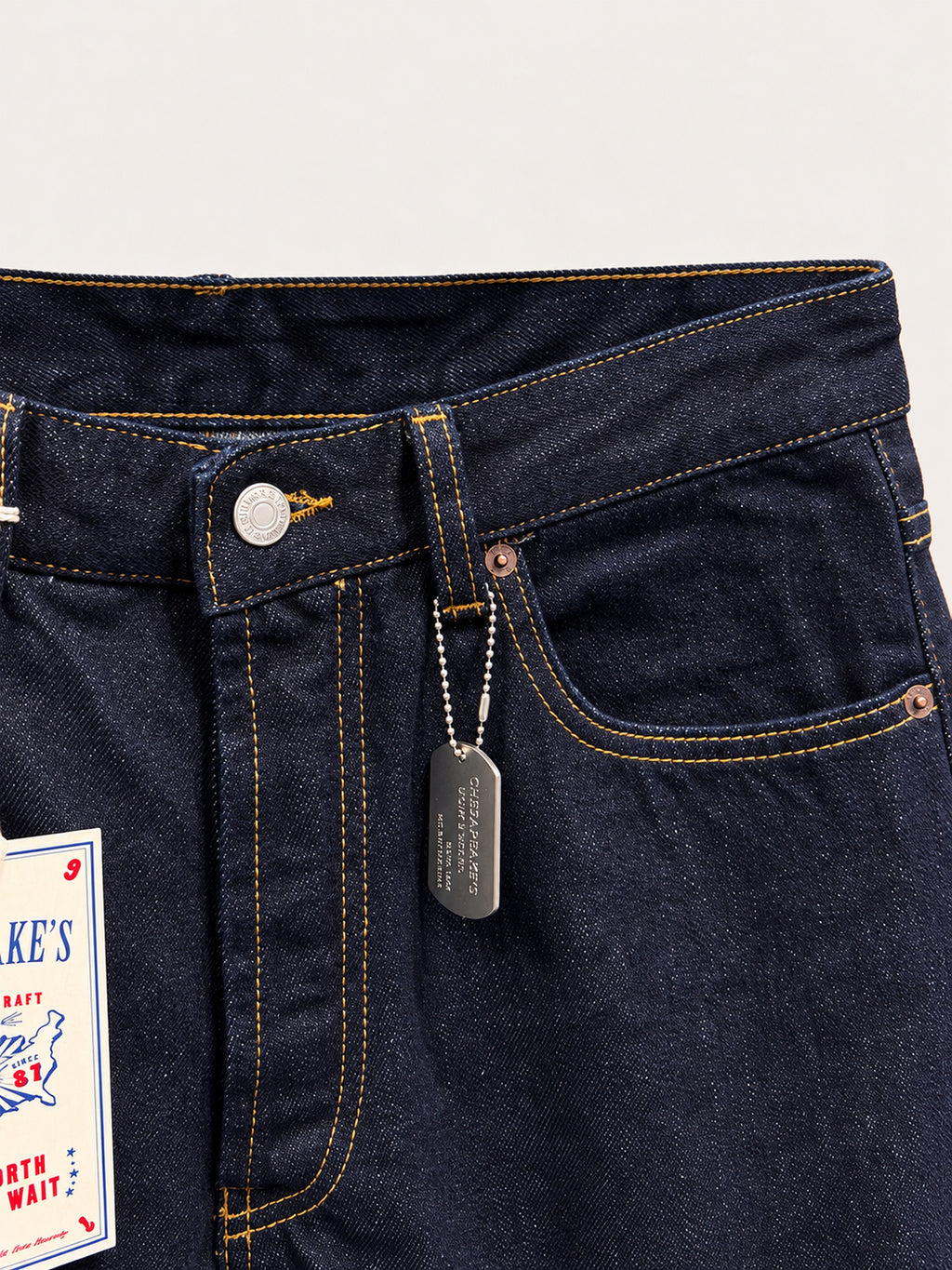 Chesapeake's Denim Selvedge Silverston Rinsed - fondo 22cm