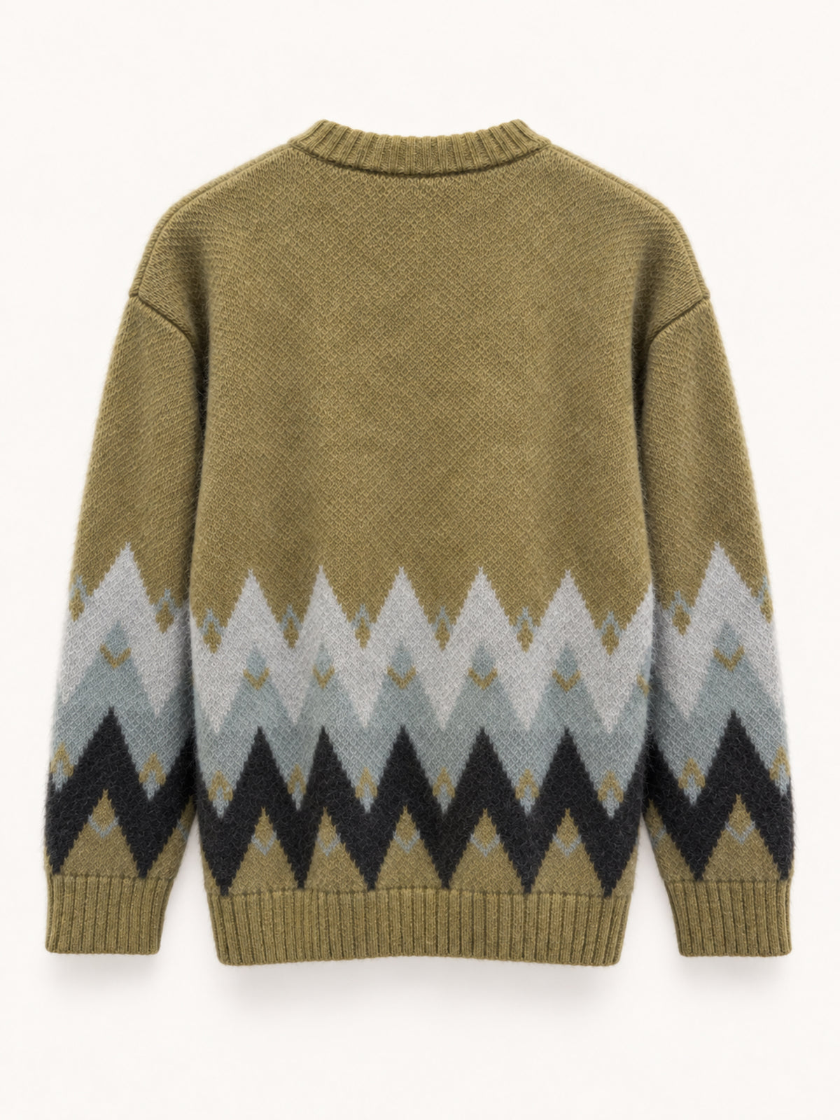 Amaranto Cardigan Jacquard Olive