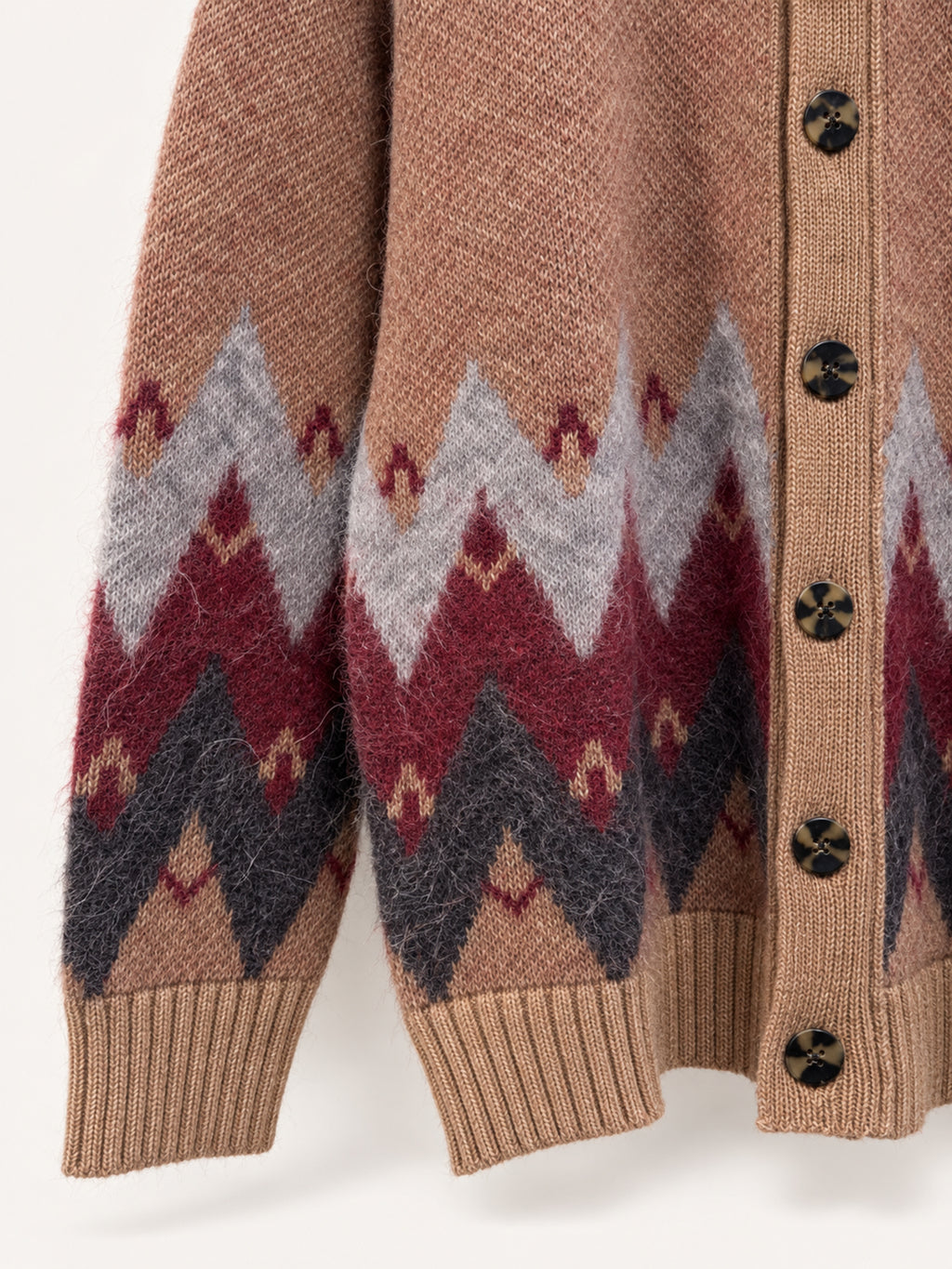 Amaranto Cardigan Jacquard rose