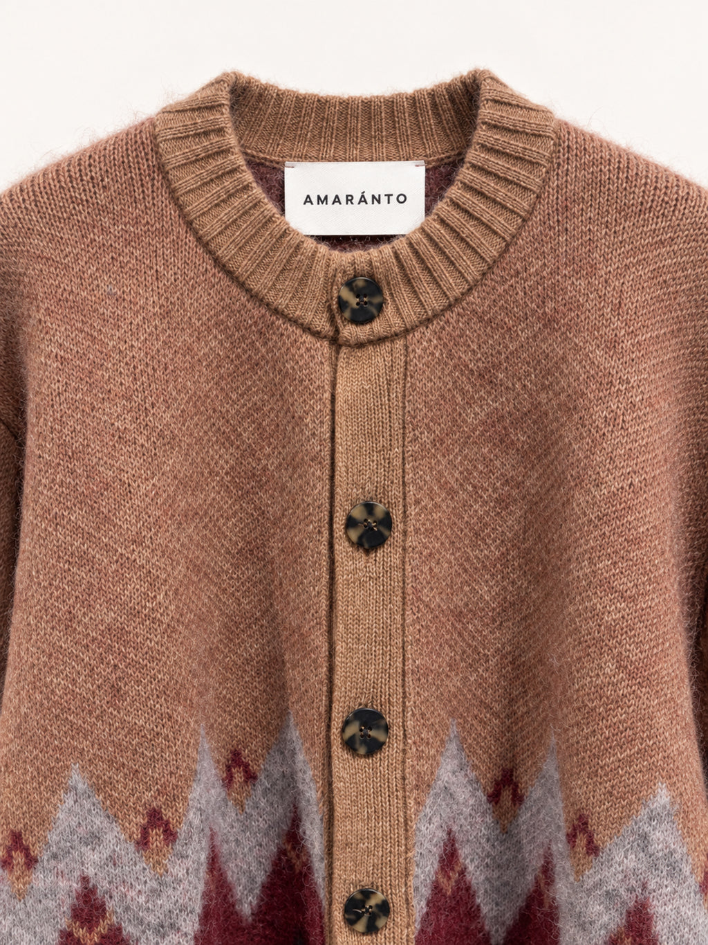 Amaranto Cardigan Jacquard rose