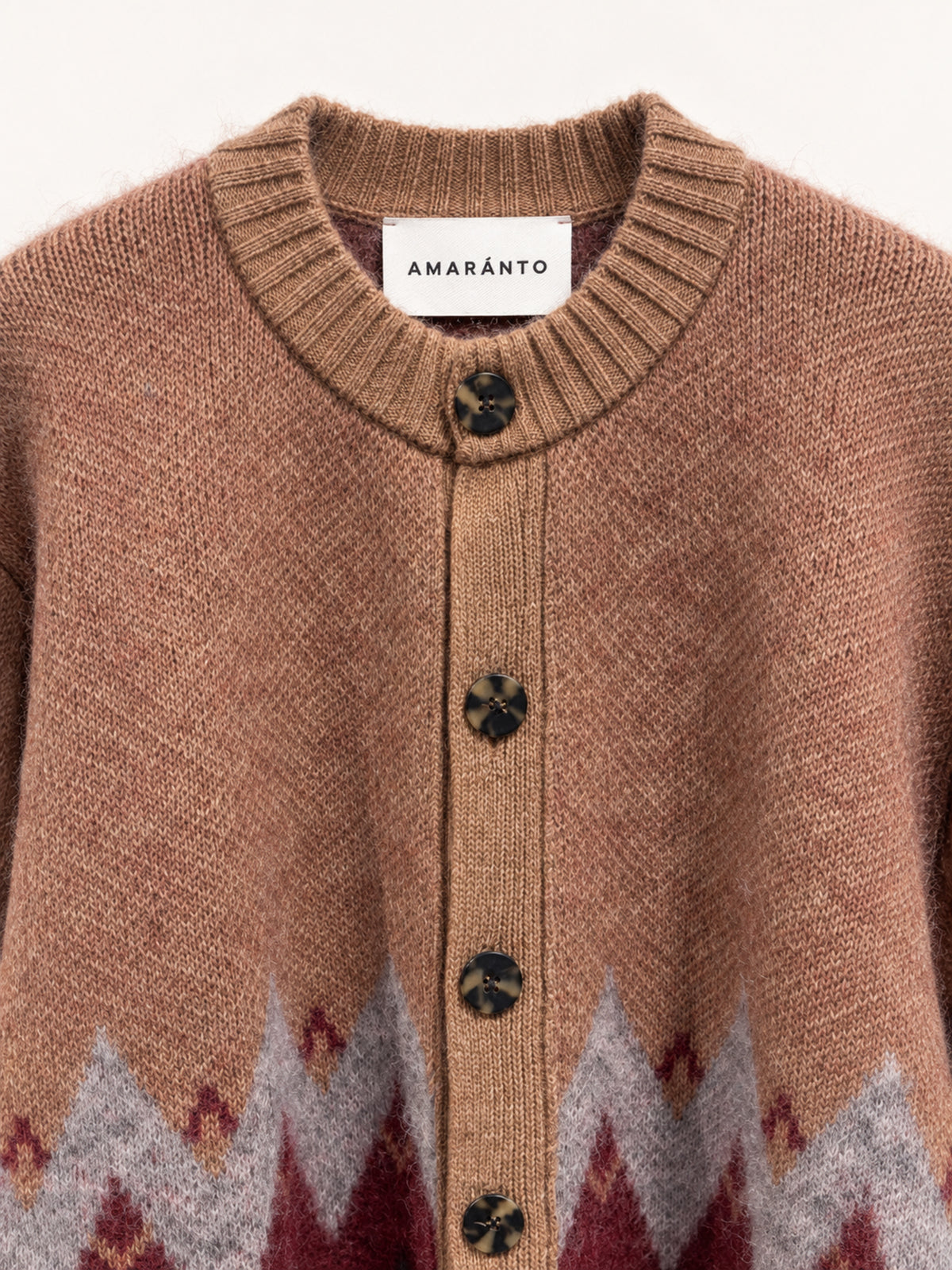 Amaranto Cardigan Jacquard rose