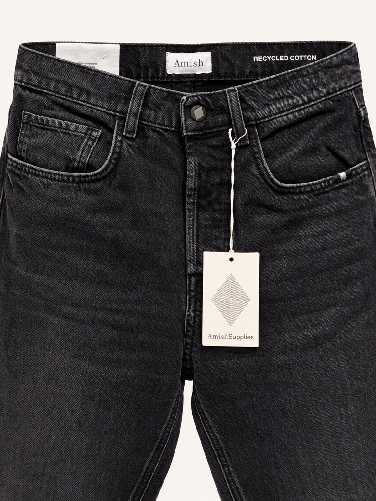 Amish Jeremiah Jeans cinque tasche - Charcoal Black