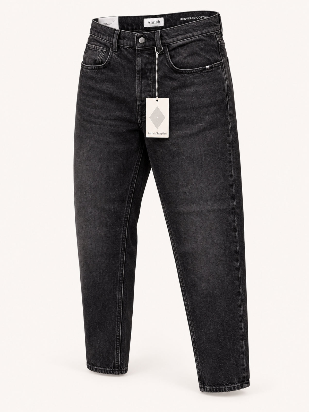 Amish Jeremiah Jeans cinque tasche - Charcoal Black