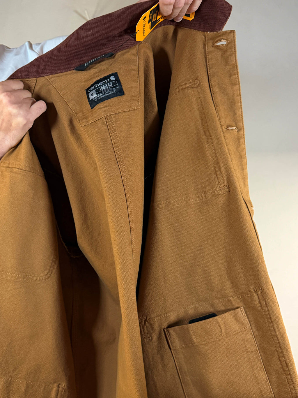 Carhartt Duck Chore jacket Loose fit Hamilton brown