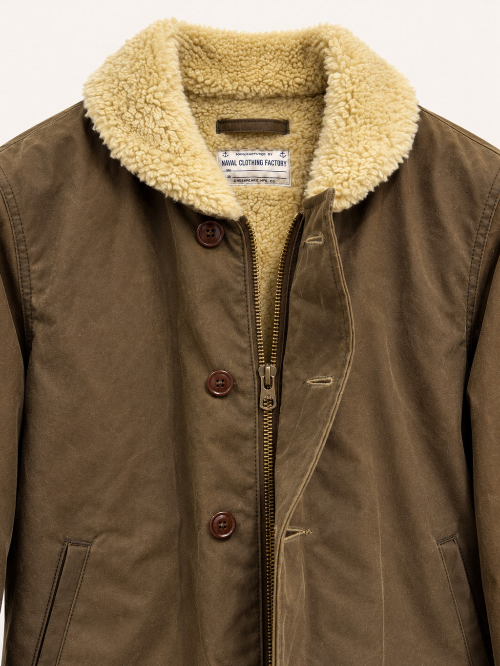 Chesapeake's Wilson Deck Jacket Waxed - Sand