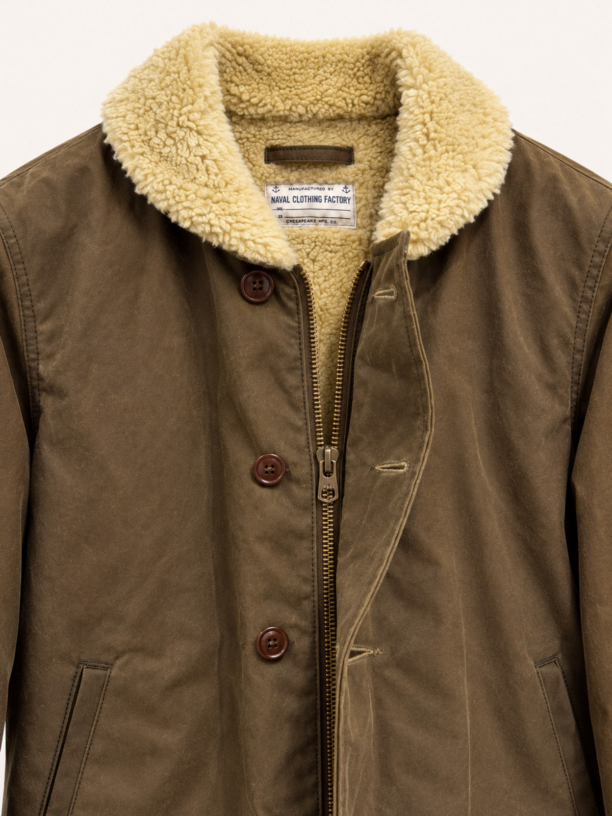 Chesapeake's Wilson Deck Jacket Waxed - Sand