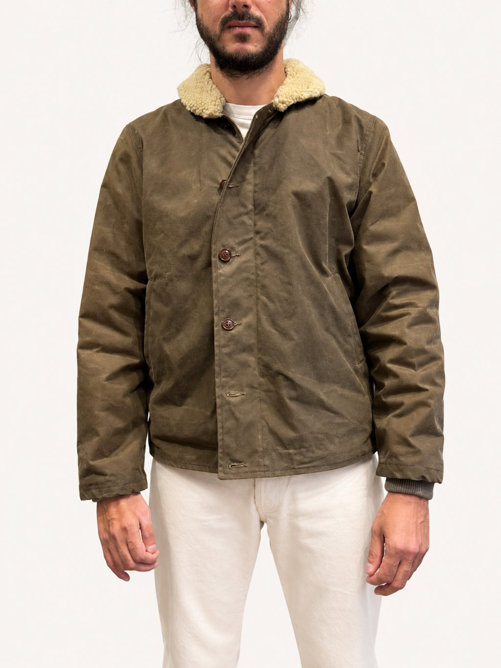 Chesapeake's Wilson Deck Jacket Waxed - Sand