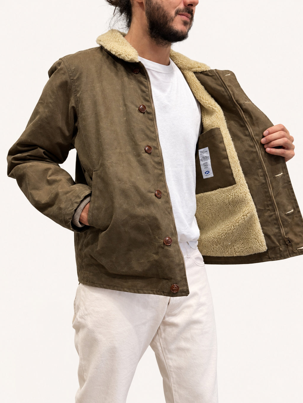 Chesapeake's Wilson Deck Jacket Waxed - Sand