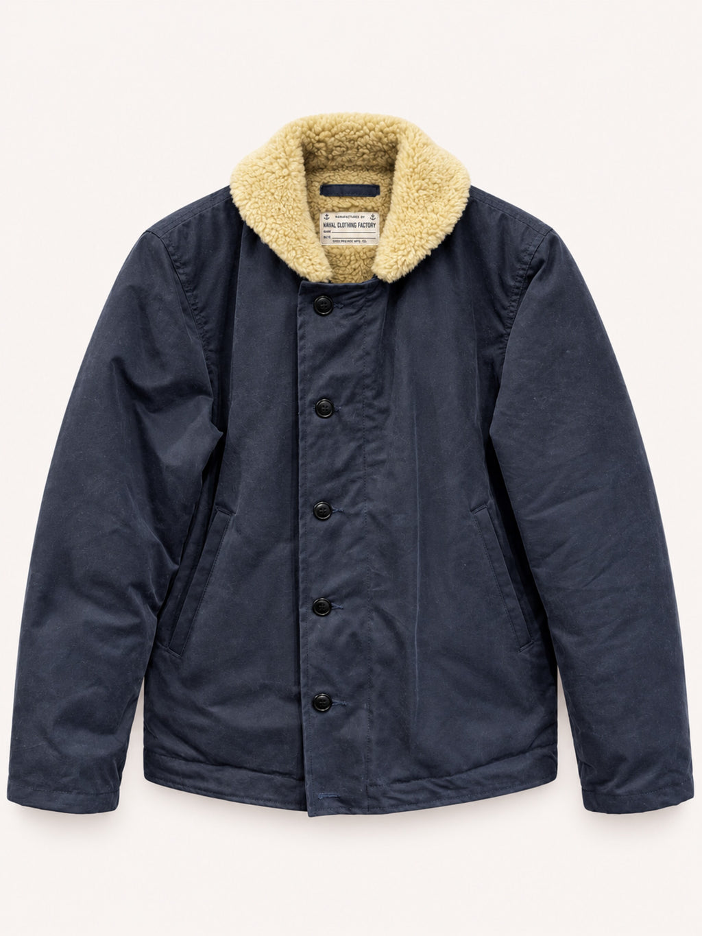 Chesapeake's Wilson Deck Jacket Waxed - Blue Deep Ocean