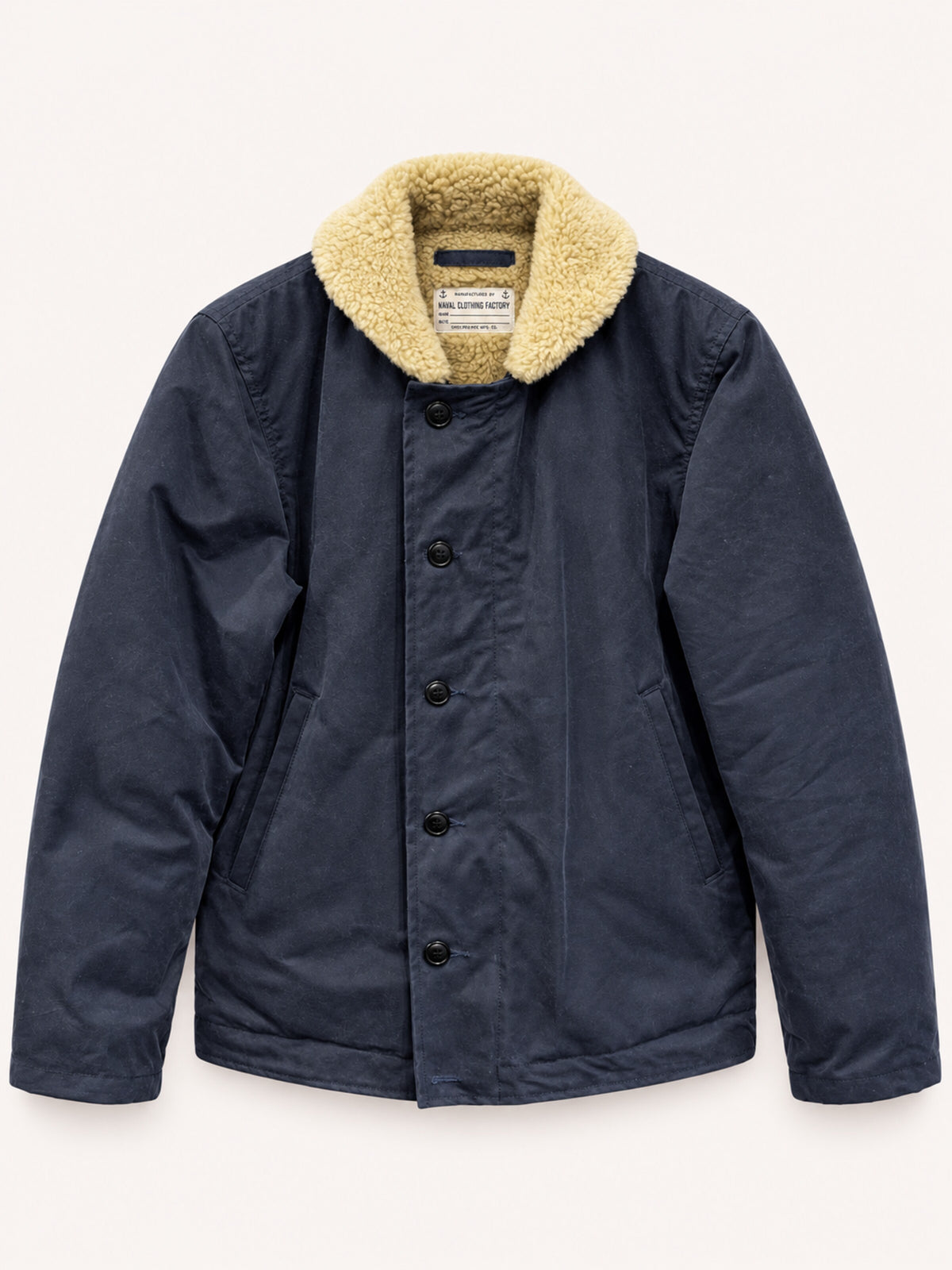 Chesapeake's Wilson Deck Jacket Waxed - Blue Deep Ocean