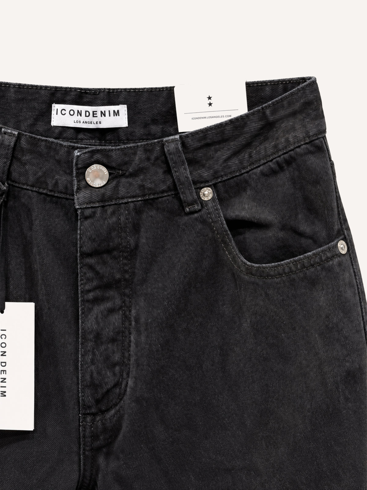 Icon Denim Kanye Straight fit - Black washed