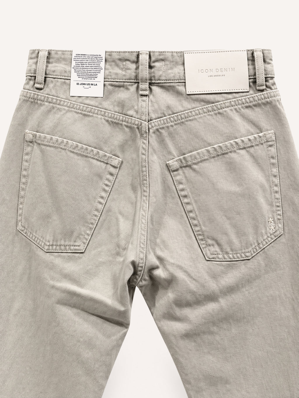 Icon Denim Kanye Straight fit - Ecru Stone Grey