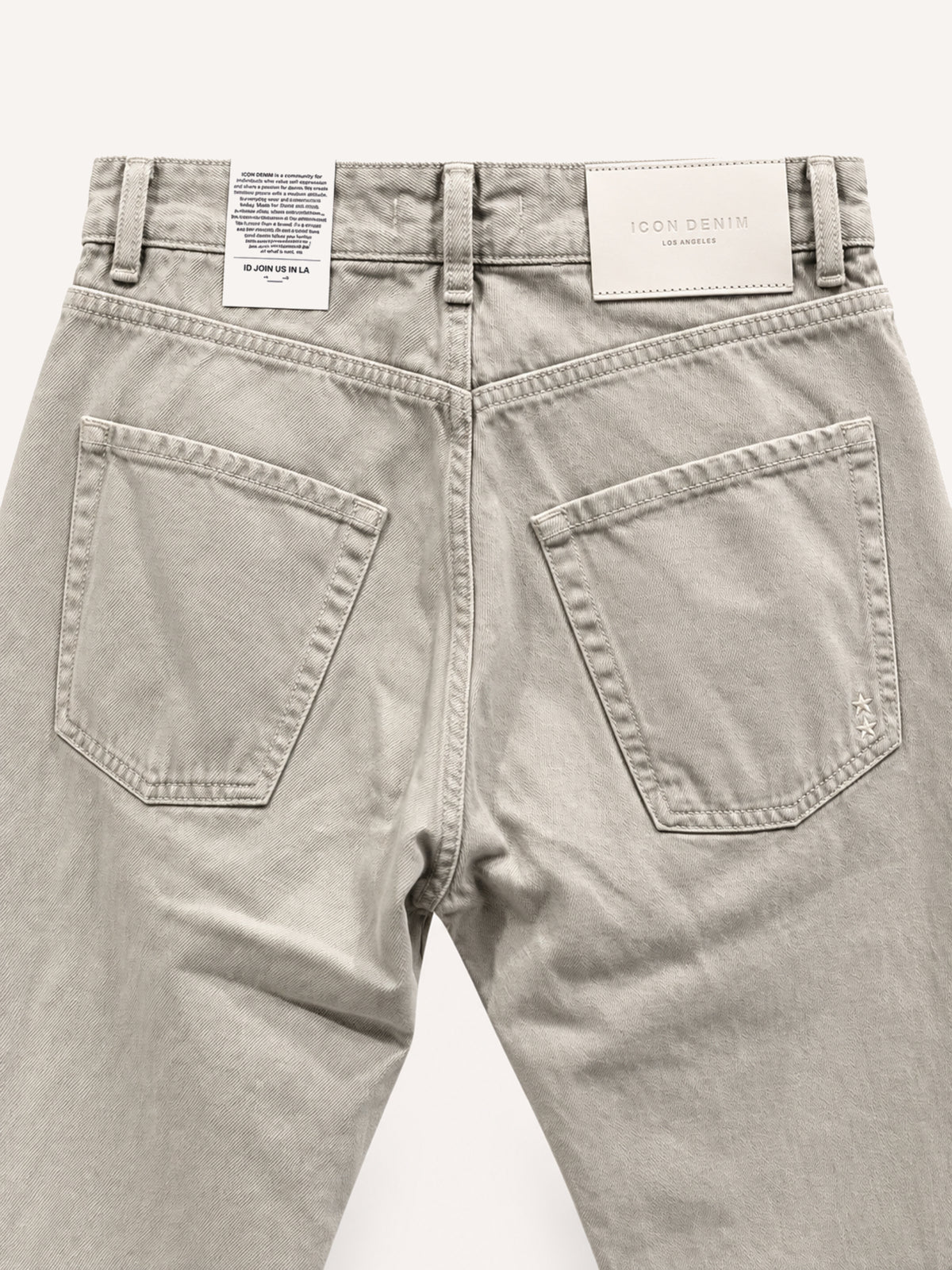 Icon Denim Kanye Straight fit - Ecru Stone Grey
