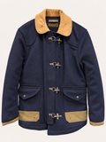Chesapeake's Giacca fireman bedford Wool Check - Navy Blue