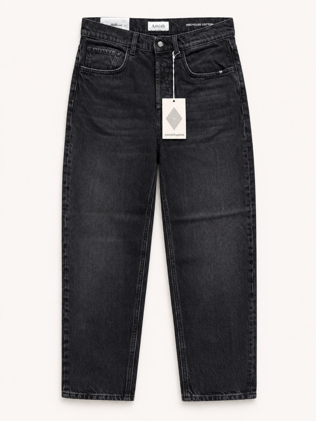Amish Jeremiah Jeans cinque tasche - Charcoal Black