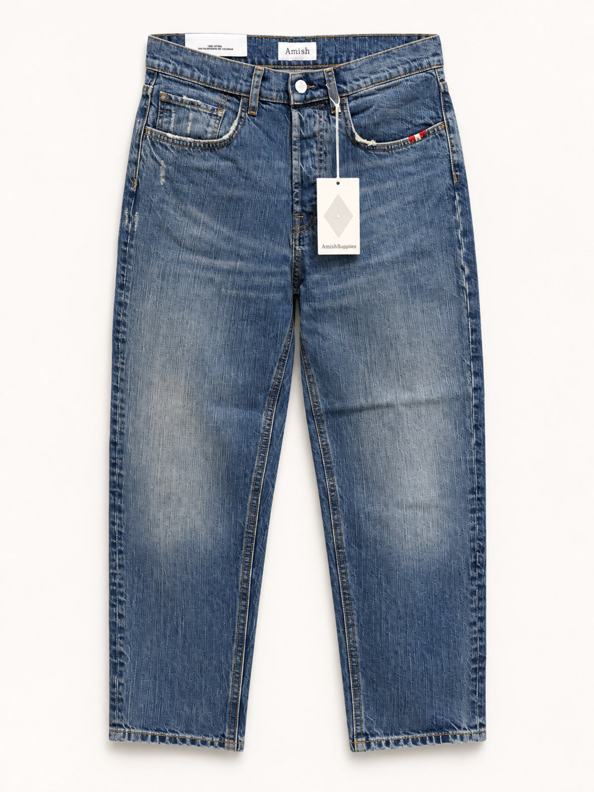 Amish Jeremiah Jeans cinque tasche - Light Washed