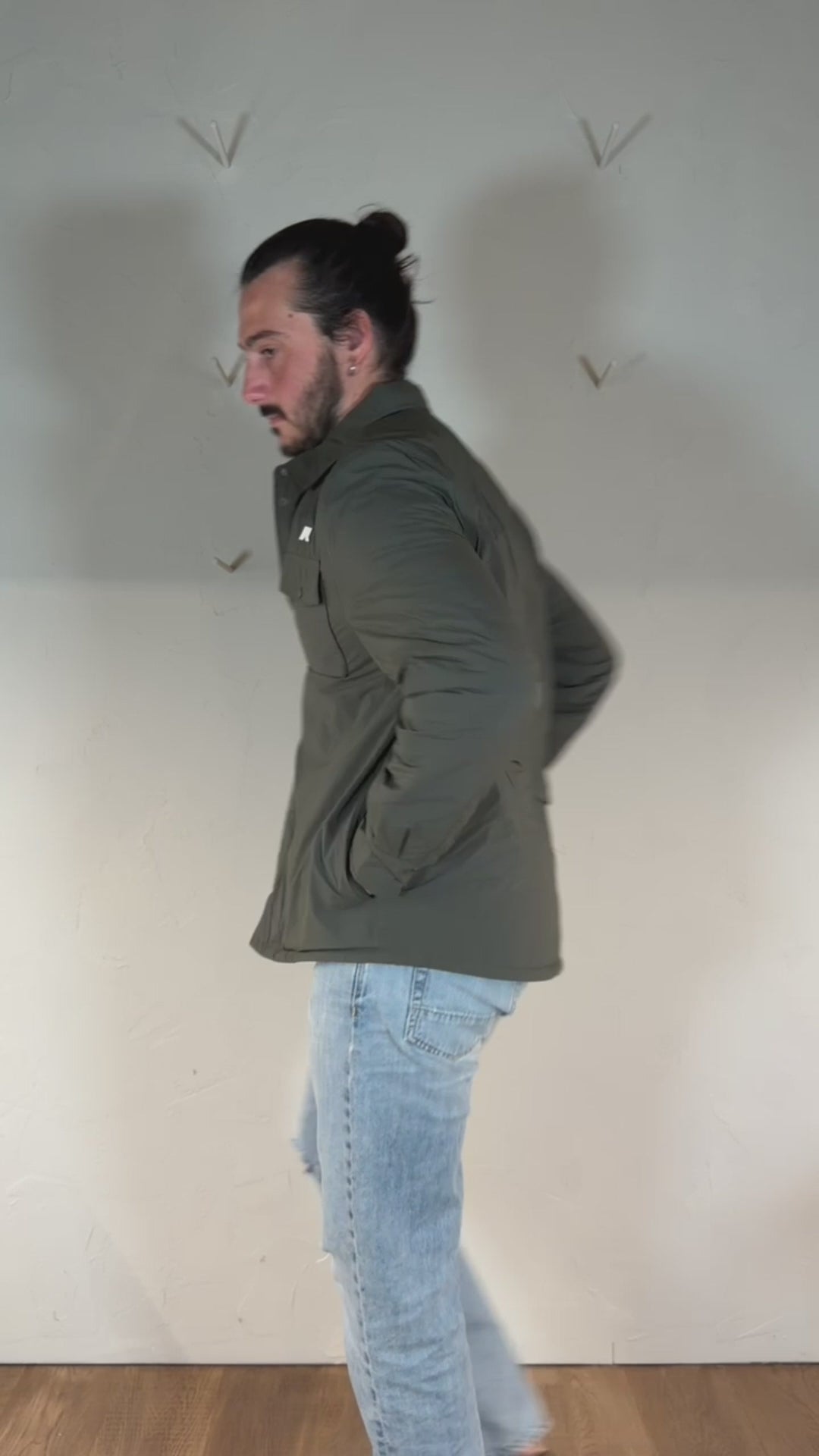 K-way giacca Umbert plain warm green