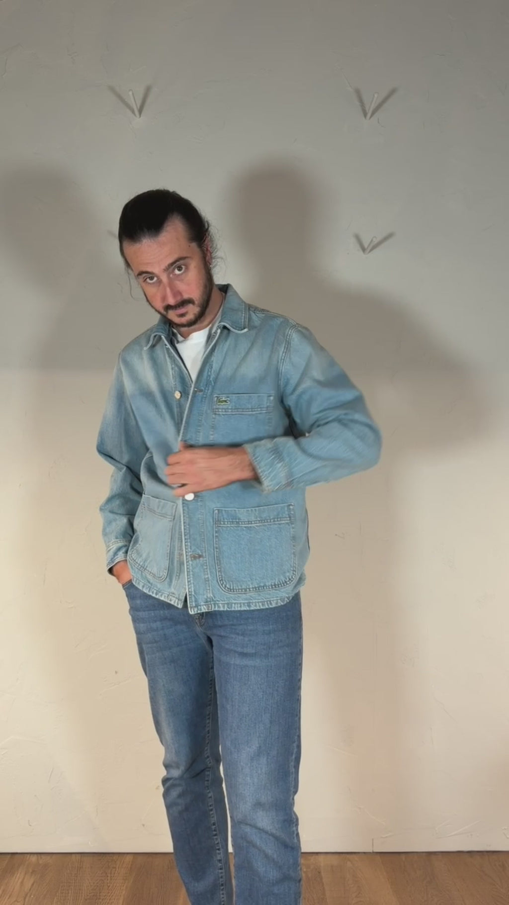 Lacoste camicia in denim