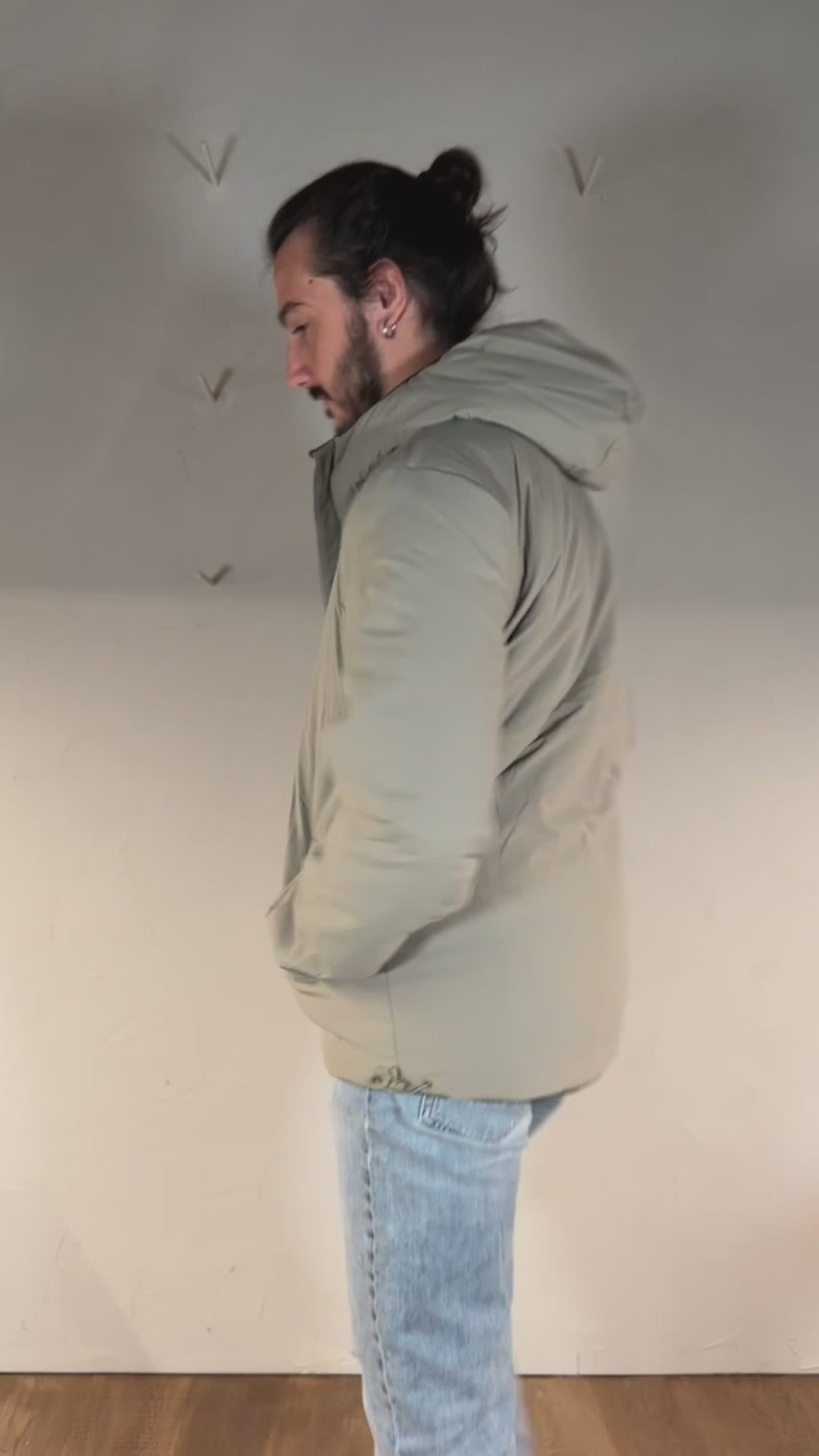 K-way Jack st warm double reversibile green