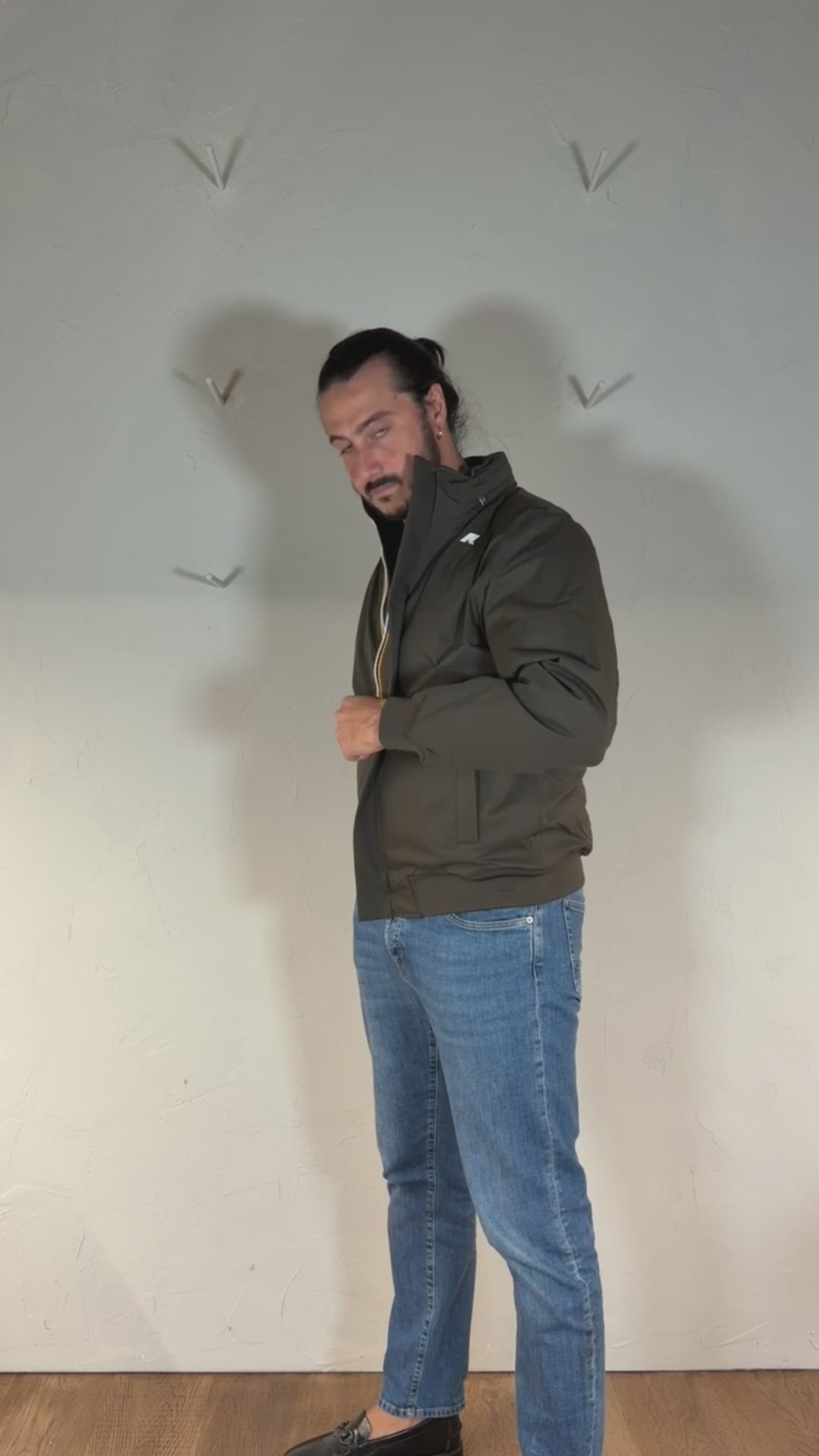 K-way Amaury twill marmotta brown olive