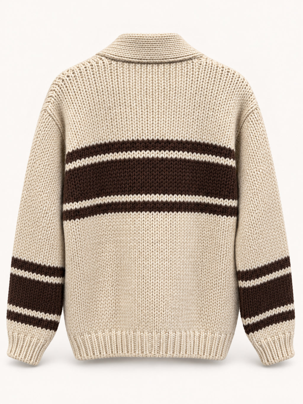 Universal Works Longdale Cardigan Chunky Knit Stripe